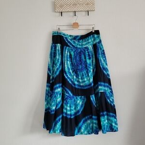Jones New York blue tie dye skirt